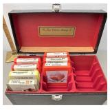 Eight track tapes & case