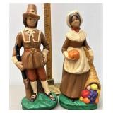 Handpainted ceramic pilgrims