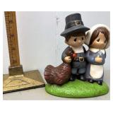 Handpainted ceramic pilgrims