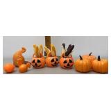 Vintage plastic pumpkins and more