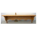 Oak basket a shelf