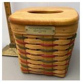 Longaberger happy holidays tissue basket