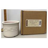 Longaberger 1 pint ivory crock