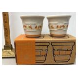 Longaberger pottery candy corn votive cups