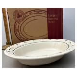 Longaberger pottery large serving bowl