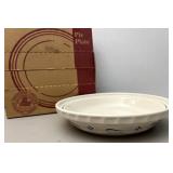 Longaberger pottery pie plate
