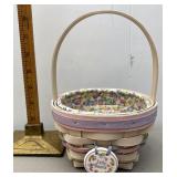 Longaberger Easter basket with liner protector &