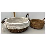 Longaberger Darlene and button baskets
