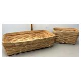 Longaberger natural baskets seconds
