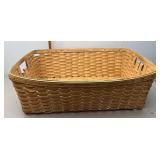 Longaberger laundry basket has some damage