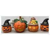 Handpainted ceramic jack-o