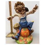 Handpainted ceramic scarecrow