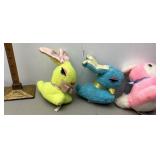Vintage plush Easter bunnies