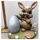 Handpainted ceramic Easter bunny