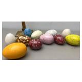 Handpainted ceramic Easter eggs