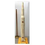 Vintage built Apollo Saturn moon rocket model