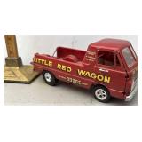 Vintage built little red wagon model