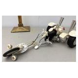 Vintage built chopper model needs repair
