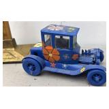 Vintage built flower hot rod model