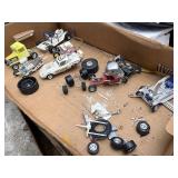 Vintage model car junkyard lot