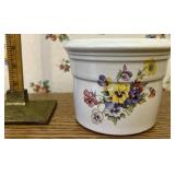 Buckeye stoneware Floral crock