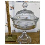 Glass covered Compote