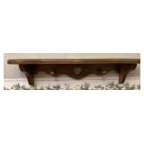 Wood wall shelf