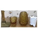 Fenton Fairy lamp and Toothpick holders