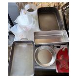 Baking pans measuring cups and more