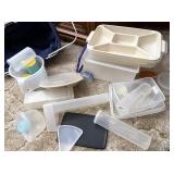Large lot of plastic containers