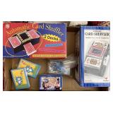 Cards and card shufflers