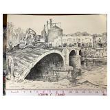 Leslie Cope the last phase y bridge print