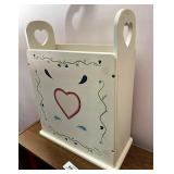 Wooden waste bin