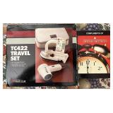 Clock &  travel set