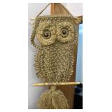 Macramé owl wall hanging