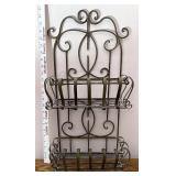 Metal wall shelf