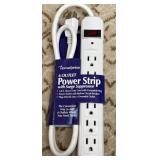 Six outlet power strip search protector