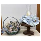 Decorative flowers and baskets