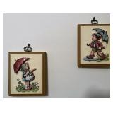 Hummel style wall hangings