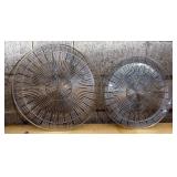 Plastic serving platter
