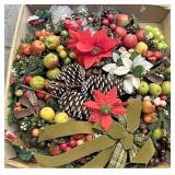 Artificial acorns and decor