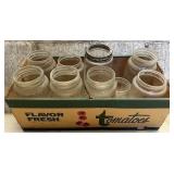 Miscellaneous glass jars