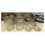 Glass canning jars