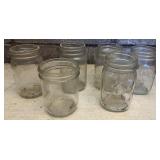 Glass canning jars