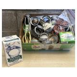 Large lot of canning lids