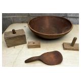 Wooden bowl and more