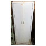 White metal cabinet