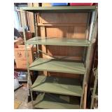 Five tiered metal shelf