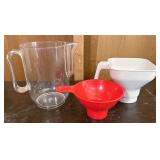 Pitchers  and funnels