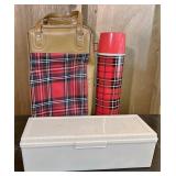 Glass lined Thermos box and carrying case